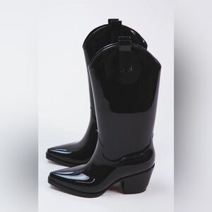 Ryder - Cowgirl Rain Boots (Black) size 7 NWOT
